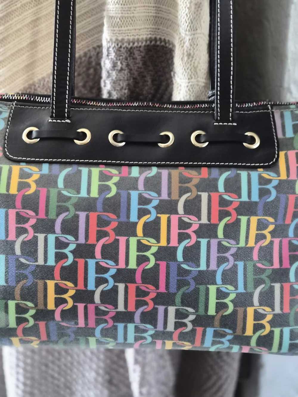 Dooney & Bourke Multicolor Reversible Logo Tote